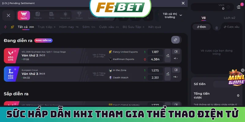 Sức hấp dẫn khi tham gia thể thao điện tử